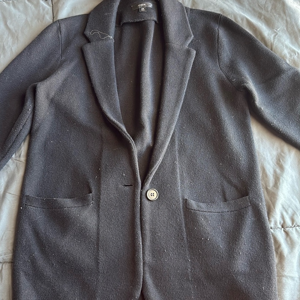 Black sweater blazer